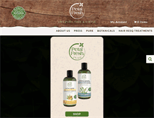 Tablet Screenshot of petalfresh.com